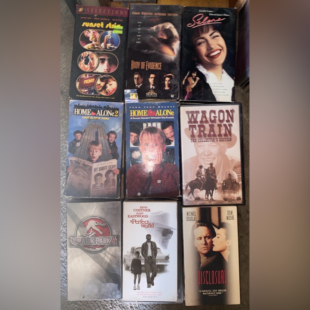 Vhs lot untested used .top gun is sealed new